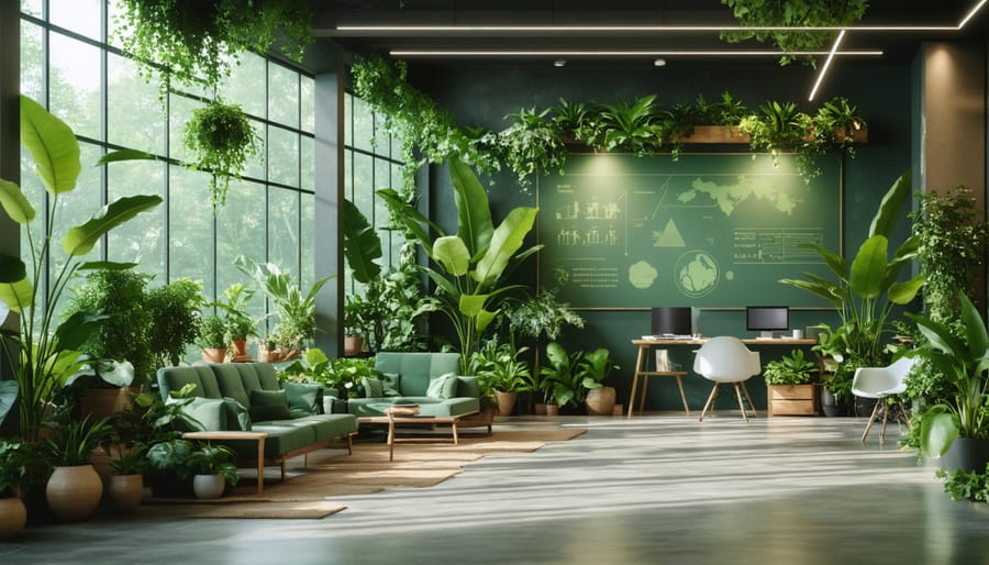 Green Globes certified office interior with sustainable features