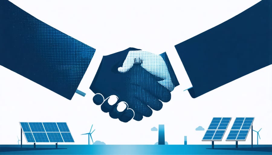 Partnership between private sector and government for renewable energy financing