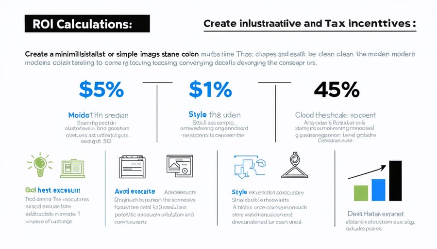 Visual breakdown of solar investment returns including tax benefits and energy savings
