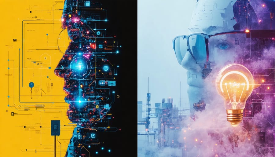 Visual comparison showing improved energy efficiency with AI optimization