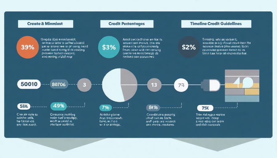 Visual chart displaying ITC rates and important deadlines from 2022 to 2032
