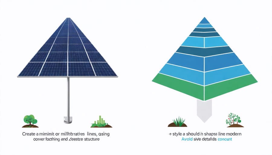 Side-by-side diagram showing legitimate community solar business model versus pyramid scheme structure