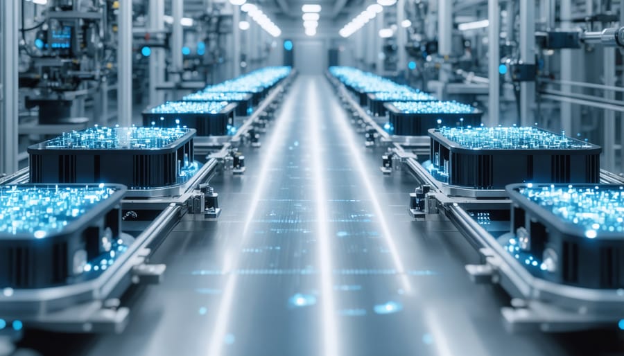 Industrial production line for solid-state battery manufacturing