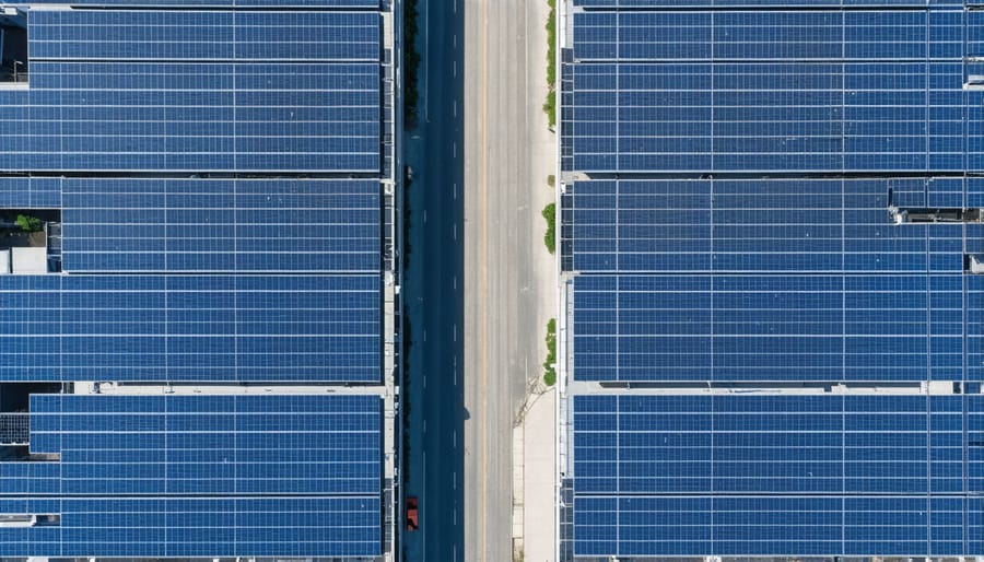 Large-scale commercial solar installation on multiple Washington DC buildings
