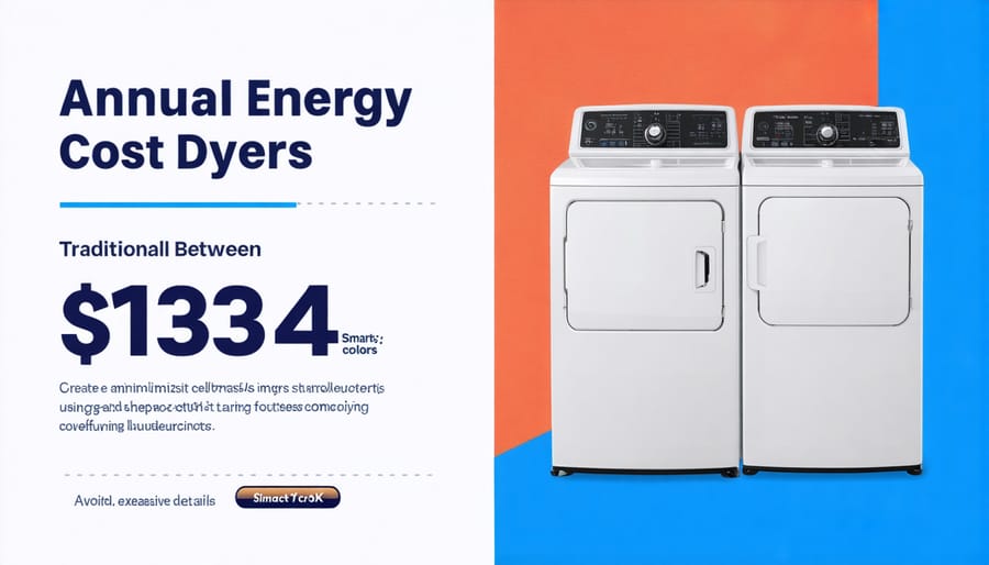 Bar chart showing energy cost comparison between conventional dryers and Smart-X dryers over 12 months
