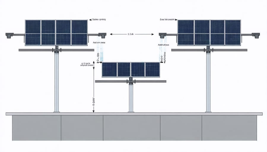 Technical diagram illustrating correct Z bracket installation spacing and alignment patterns