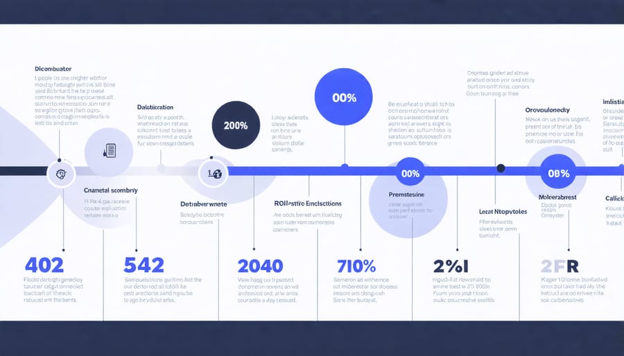 Visual representation of battery storage ROI timeline showing break-even point and savings