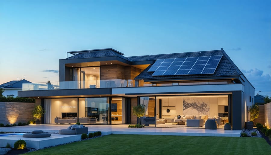 Home electrical panel with smart meter and battery storage system