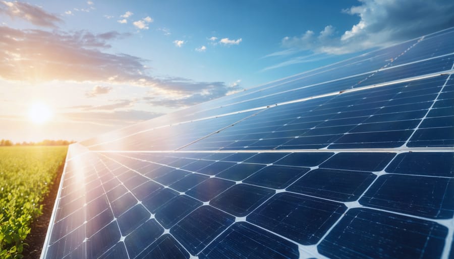 Business professional analyzing energy costs and utility bills at office desk