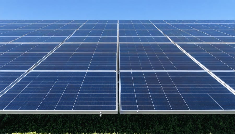 Business professionals shaking hands over community solar contract agreement