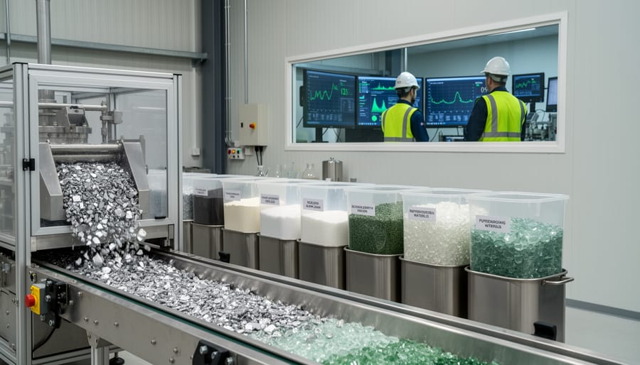 Purified silicon and aluminum recovered from recycled solar panels