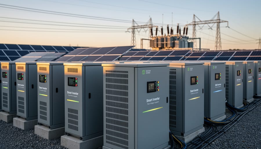 Modern solar inverter equipment with advanced grid integration capabilities