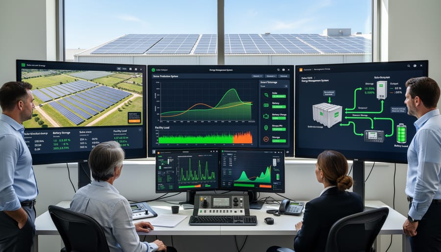 Industrial energy monitoring and control equipment with digital displays